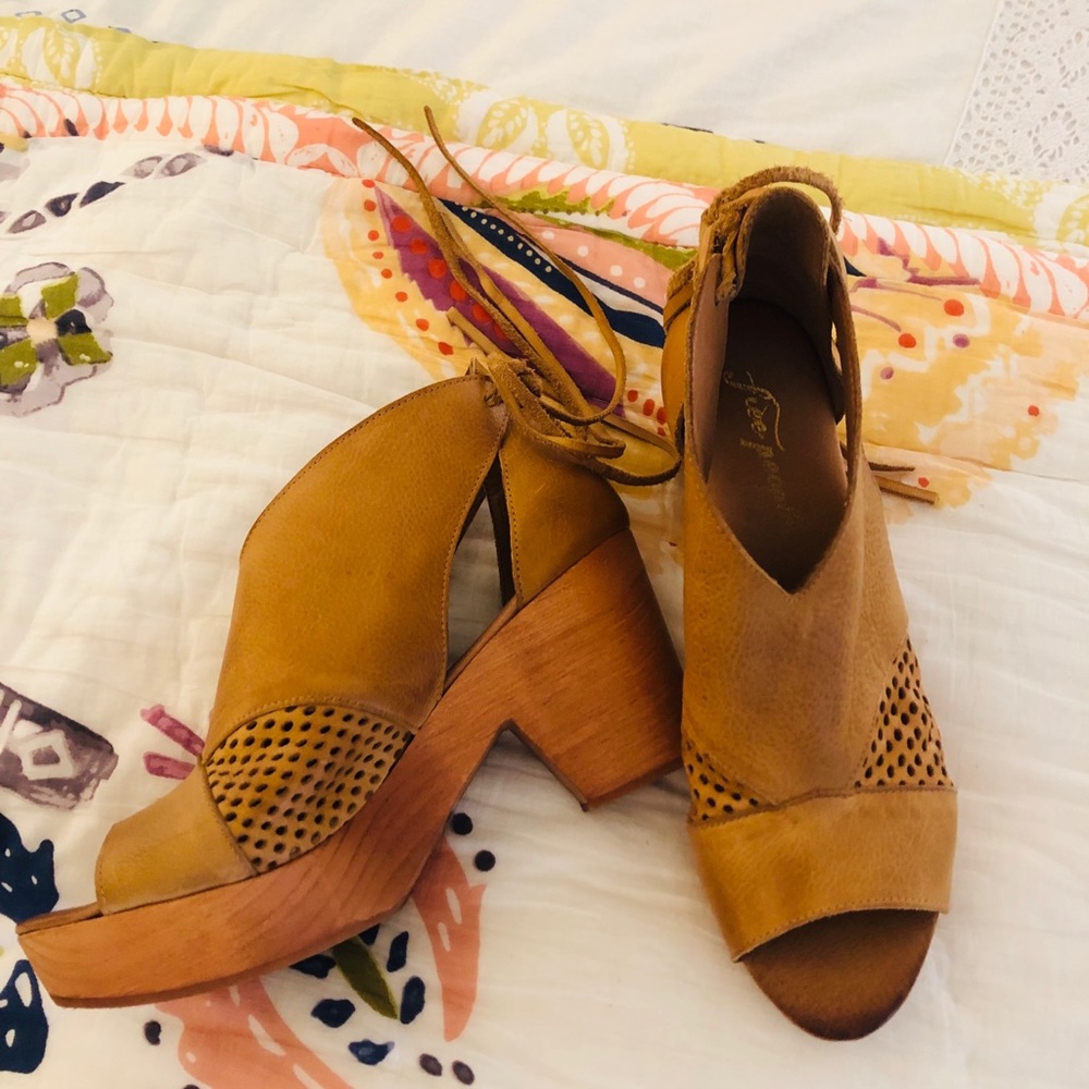 Free People Platform Clogs, used condition.